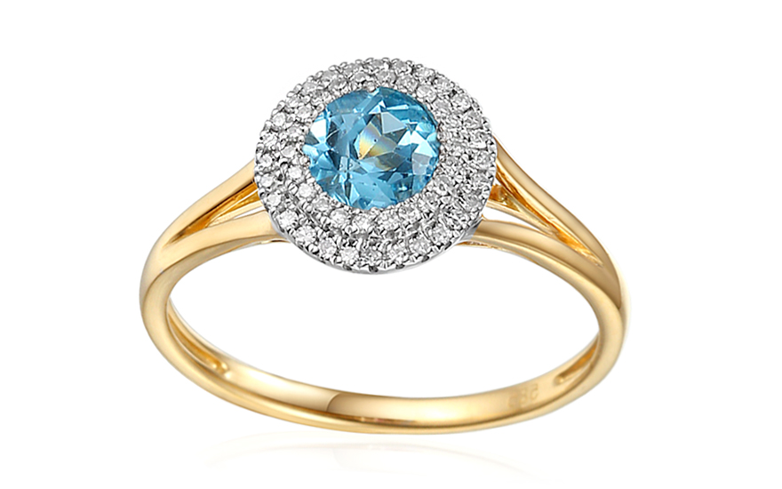 Topas Ring mit Diamanten Madeleine - IZBR139YT