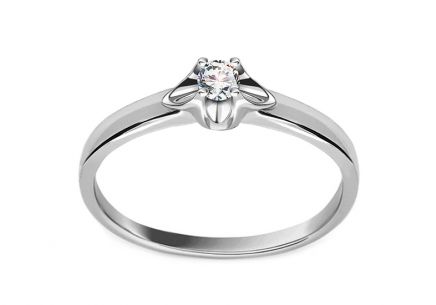Diamant Ring Round 0,080 ct